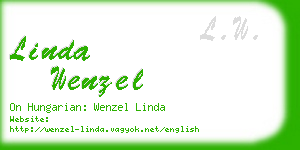 linda wenzel business card